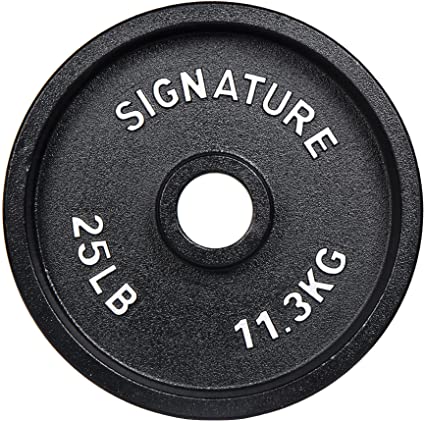 Photo 1 of  **SIMILAR TO IMAGE** 2-Inch Olympic Cast Iron Weight Plates with E-Coating 25Lbs
