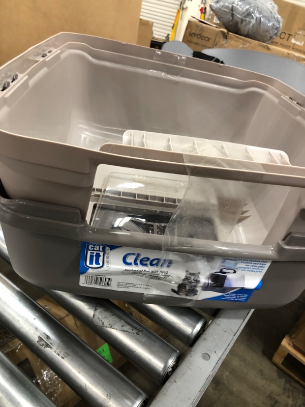 Photo 3 of Catit Jumbo Hooded Litter Pan - Gray
