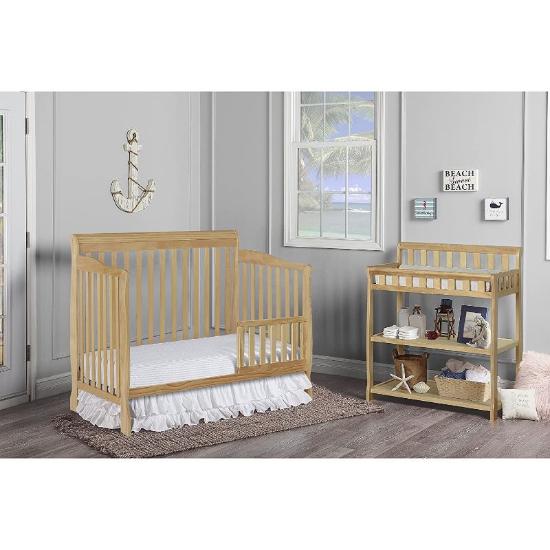 Photo 1 of Dream On Me Ashton 5-in-1 Convertible Crib in Natural, Greenguard Gold Certified, 50x36x44 Inch (Pack of 1)
