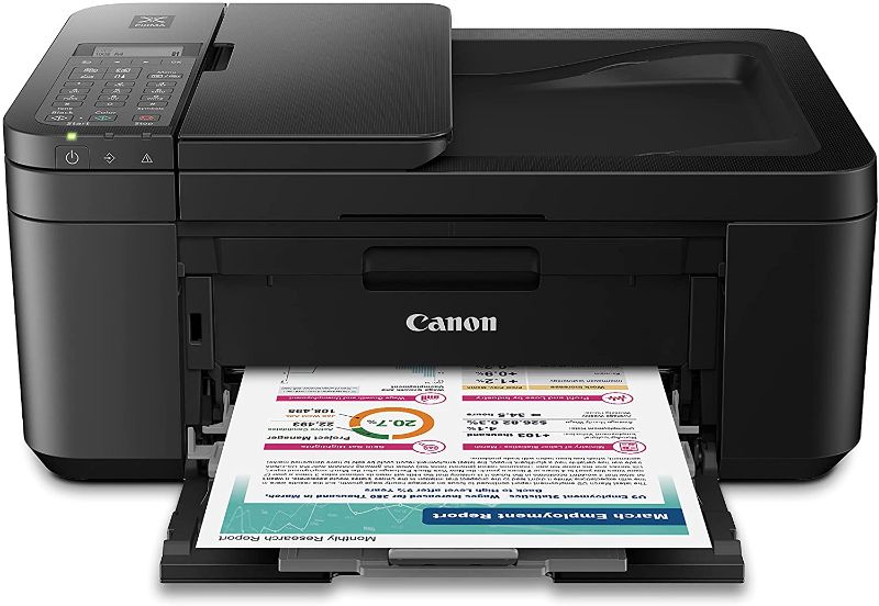 Photo 1 of Canon PIXMA TR4720 All-in-One Wireless Printer for Home use, with Auto Document Feeder, Mobile Printing and Built-in Fax, Black
