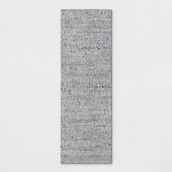 Photo 1 of 2'3"x7' Chunky Knit Wool Woven Rug Gray- Project 62 , Size: 2'3"x7'