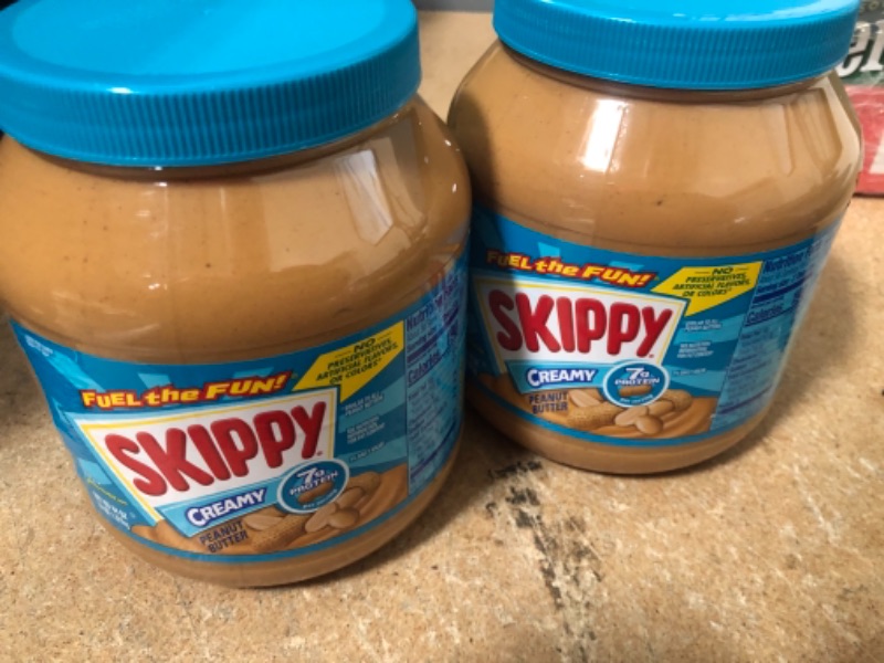 Photo 2 of **EXPIRES AUG07/2022** Skippy Creamy Peanut Butter, 64 Ounce
SET OF 2