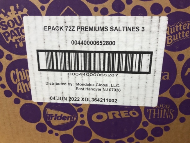 Photo 2 of **EXPIRES JUN04/2022** Premium Saltine Crackers, Family Size, 3 Boxes
