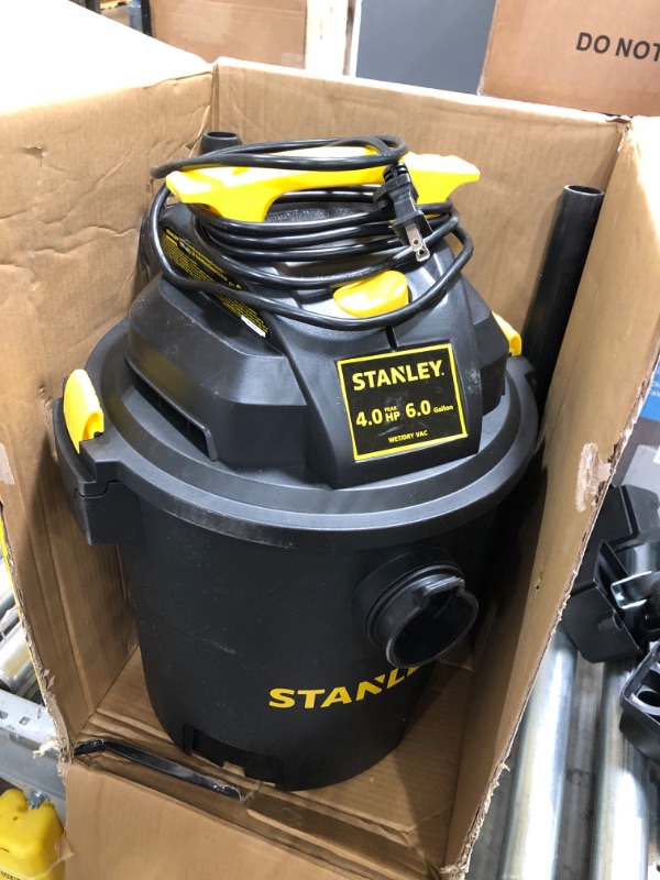 Photo 3 of Stanley 6 gal. Poly 4-Peak HP Wet/Dry Vacuum SL18116P