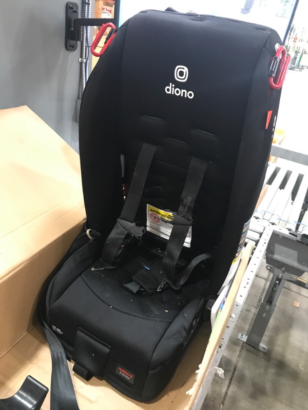 Photo 2 of Diono Radian 3R, 3-in-1 Convertible Car Seat, Rear Facing & Forward Facing, 10 Years 1 Car Seat, Slim Fit 3 Across, Jet Black
