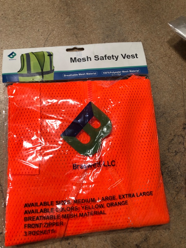 Photo 3 of BRASWELL LLC MESH SAFETY VEST MEDIUM