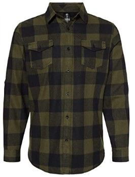 Photo 1 of Burnside Men's Yarn-Dyed Long Sleeve Flannel Shirt 3XL
