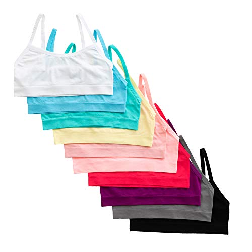 Photo 1 of Alyce Intimates Seamless No Show Girls Sports Bra, Pack of 10 MEDIUM
