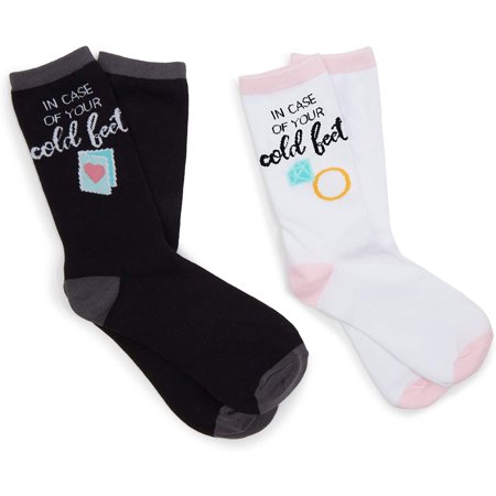 Photo 1 of 2-Pair Bride and Groom Crew Socks, Wedding Gift Size Men's US 6-11, Women's US 7-12
