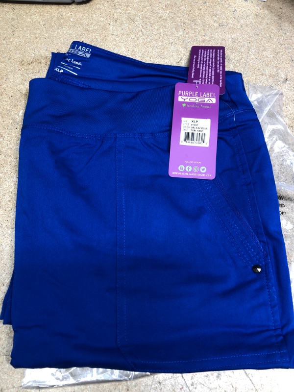 Photo 2 of Healing Hands Womens Scrubs Pants 5 Pocket Purple Label 9133 Cargo Tori Women Yoga Pant Lightweight Soft Fabric- SIZE XLARGE PETITE 
