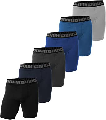 Photo 1 of American Heaven Men's Boxer Briefs | Ultra Soft Micro Fiber Stretch Fitted Boxer Brief -Pack of 6- XL
