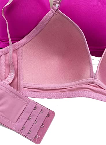 Photo 1 of  GIRLS No Wire Bras 6 Packs Full Cup Wireless Regular Padded Wire Free Bra (32/M)