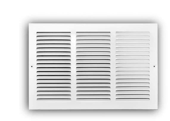 Photo 1 of 16 in. x 10 in. Steel Return Air Grille in White
