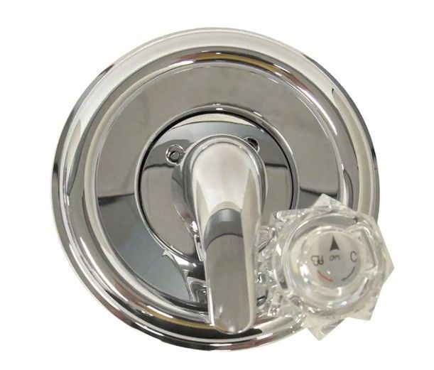 Photo 1 of **INCOMPLETE**
1-Handle Valve Trim Kit in Chrome for Delta Tub/Shower Faucets (Valve Not Included)
