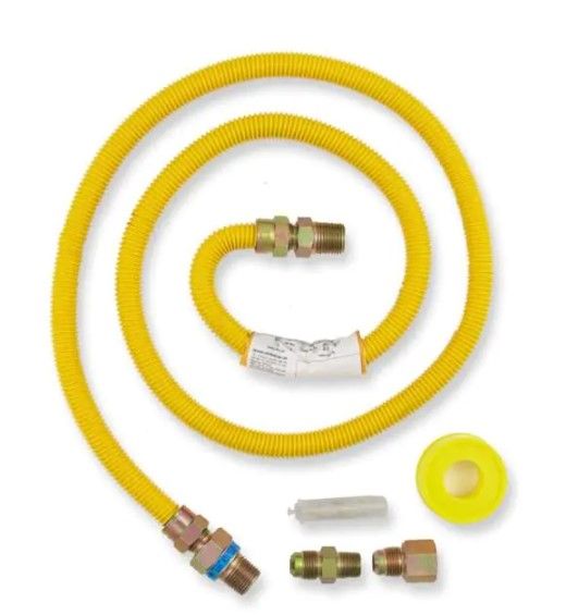 Photo 1 of 5 ft. Gas Dryer Connector Kit
