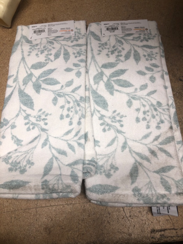 Photo 2 of ** SETS OF 2*
Sonoma Goods for Life Gemma Printed Floral Hand Towel, White
