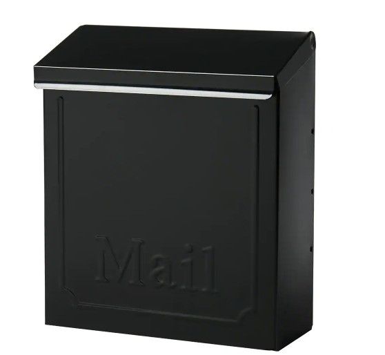 Photo 1 of **INCOMPLETE**
Townhouse Black, Small, Steel, Locking, Vertical, Wall Mount Mailbox
