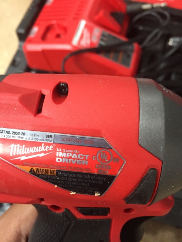 Photo 7 of **INCOMPLETE**
Milwaukee Electric Tools 2997-22 Hammer Drill/Impact Driver Kit
