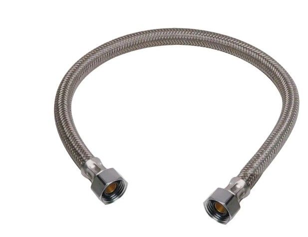 Photo 1 of **SET OF 4**
1/2 in. Compression x 1/2 in. FIP x 20 in. Braided Polymer Faucet Connector
