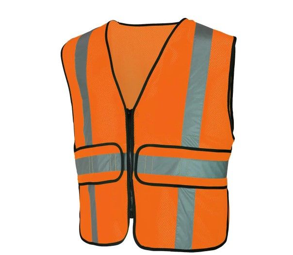 Photo 1 of Hi Visibility Orange Class 2 Reflective Adjustable Safety Vest
