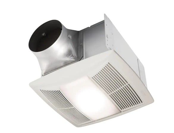 Photo 1 of **DAMAGED**
QT Series 130 CFM Ceiling Bathroom Exhaust Fan with LED Light and Night Light, ENERGY STAR®
