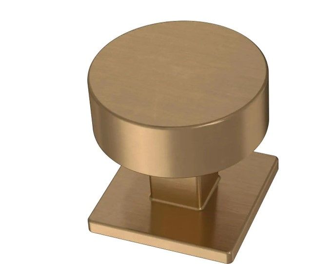 Photo 1 of **SET OF 5**
Modern Post 1-1/8 in. (28 mm) Champagne Bronze Cabinet Knob
