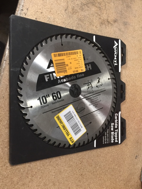 Photo 2 of 10 in. x 60-Tooth Fine Finish Circular Saw Blade
