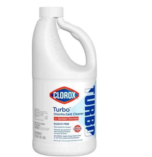 Photo 1 of **PACK OF 2**
Turbo 64 oz. Bleach-Free Disinfectant Cleaner for Sprayer Devices
