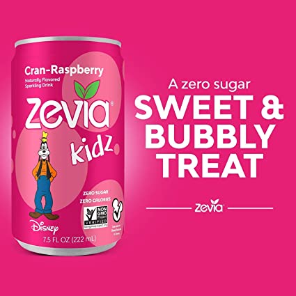 Photo 1 of **NON-REFUNDABLE** Exp: 05/26/23 Zevia Kidz Cran-Raspberry, 7.5 Ounce Cans (Pack of 24)
