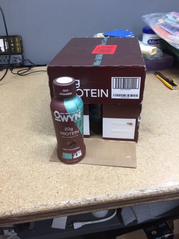 Photo 2 of ***non-refundable***
best by 6/2022
OWYN 100% Vegan Plant-Based Protein Shake, Cold Brew Coffee, 12 Pack, with 20g Plant Protein, Omega-3, Prebiotic supplements, Superfoods Greens Blend, Gluten-Free, Soy-Free, Non-GMO
