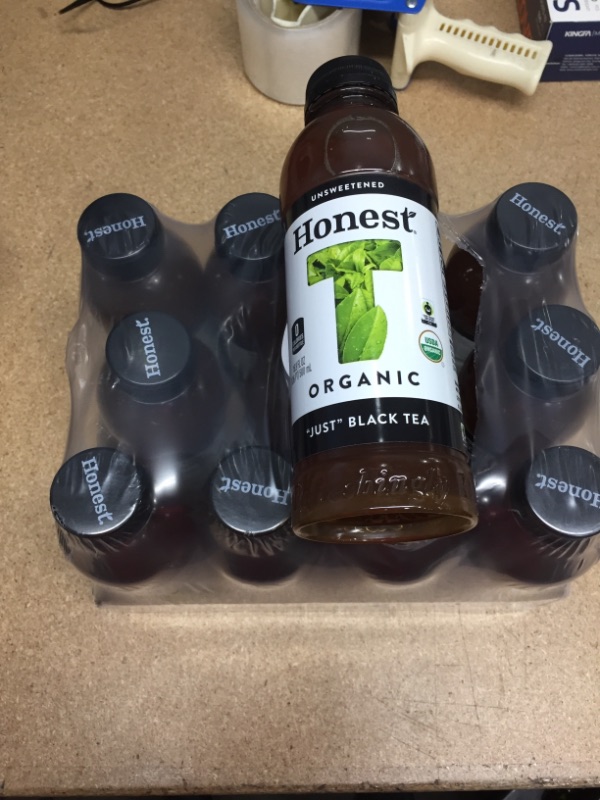 Photo 2 of ***non-refundable**
best by 5/22
Honest tea Organic Fair Trade Just Black Tea, 16.9 fl oz (12 Pack)
