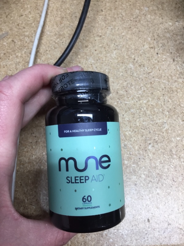 Photo 2 of ***NON-REFUNDABLE***
NO PRINTED EXPERATION DATE- MANUFACTORED 6/20
Mune Sleep Aid with Melatonin, Motherwort, Gotu Kola, Magnolia Bark, GABA | 60 Vegan Capsules (1-Month Supply)
