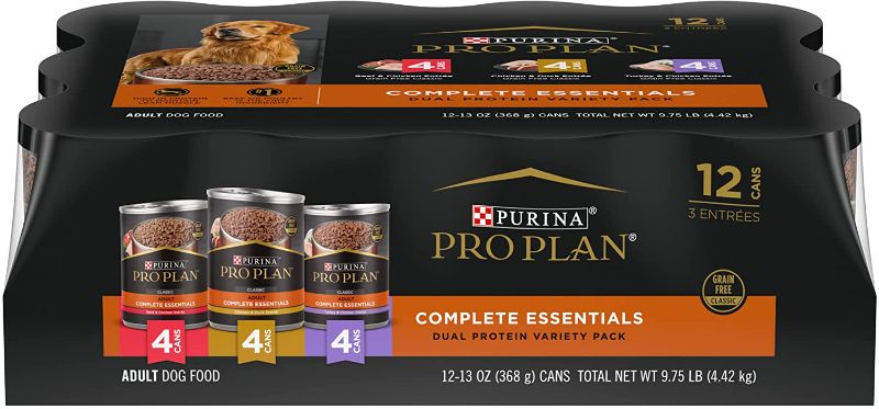 Photo 1 of **NON-REFUDNABLE**
BEST BY 6/23
Purina Pro Plan Grain Free, High Protein Wet Dog Food, SAVOR Entree Variety Pack - (12) 13 oz. Cans
