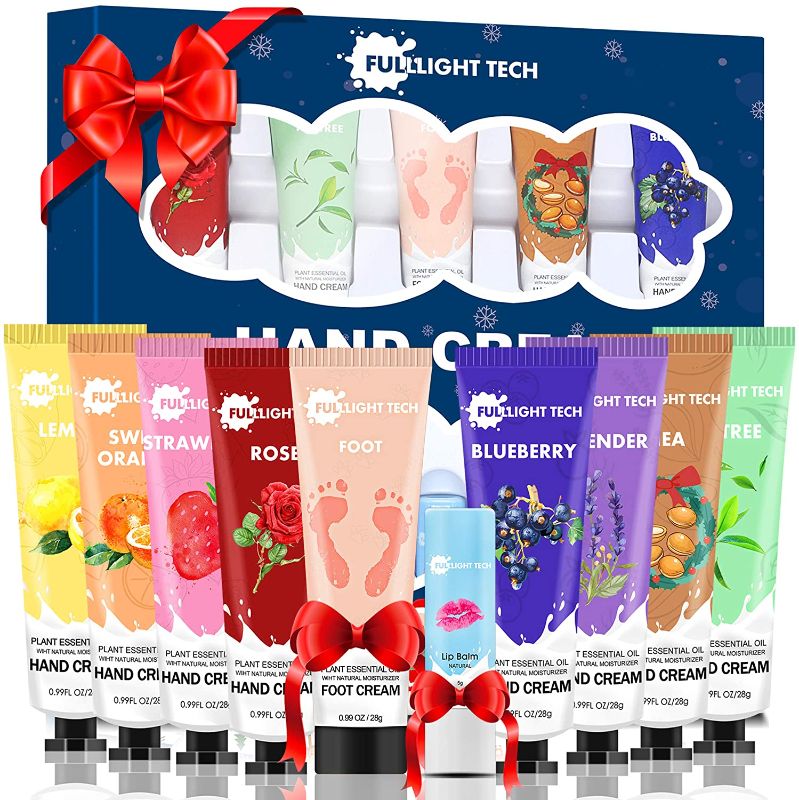 Photo 1 of **2 SETS**NOT REFUNDABLE**
Hand Cream Gift Set 10 Packs w/Foot Cream & Lip Balm Moisturizing Hand Lotion w/Shea Butter for Dry Cracked Hands Skin,Unique Christmas Stocking Stuffers Gift for Women Wife Mom Her Grandma
