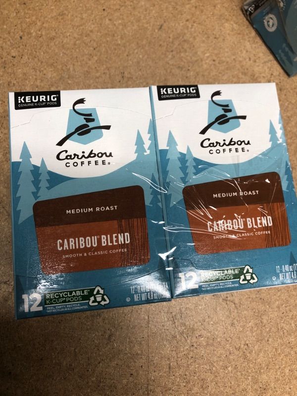 Photo 2 of **NO REFUNDS/RETURNS** -BB: 11/2022*- 2 OF Caribou Coffee Caribou Blend Keurig K-Cups Coffee, 12 Count
