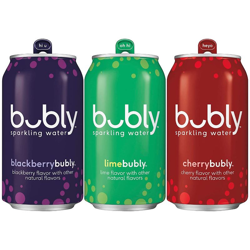 Photo 1 of **BB: 05/2022* -**NO REFUNDS/RETURNS** bubly Sparkling Water, Lime Yours Variety Pack, 12 fl oz Cans (18 Pack)
