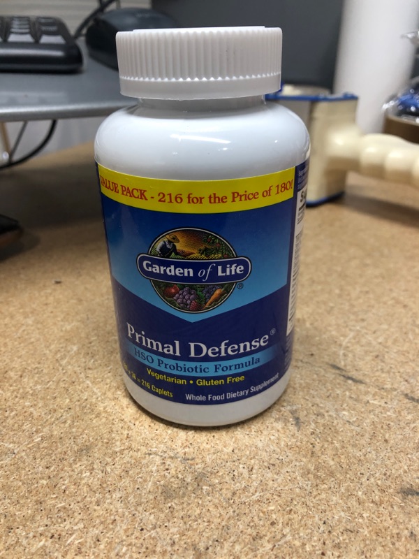 Photo 2 of **NO REFUNDS/RETURNS** -BB:07/2022*- Garden of Life Primal Defense HSO Probiotic Formula - 216 Caplets
