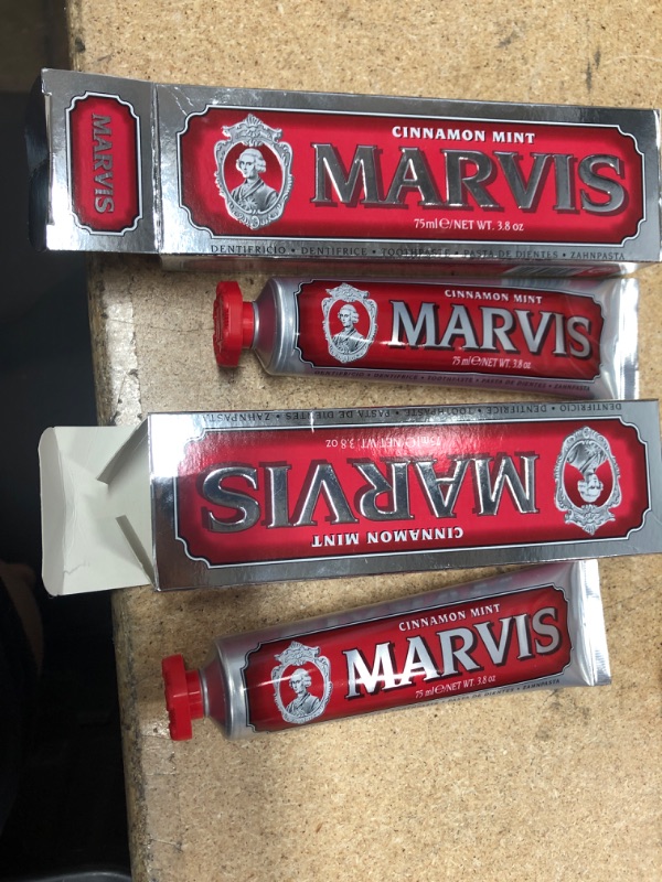 Photo 2 of *Two packs of Marvis Cinnamon Mint Toothpaste
