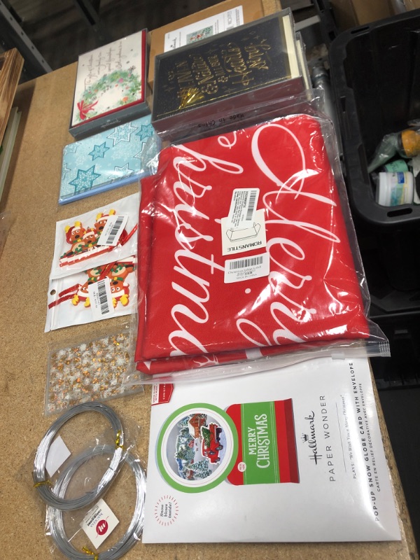 Photo 1 of **NO REFUNDS/RETURNS** Bundle of Assorted Christmas supplies/cards
