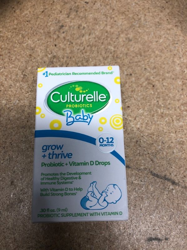 Photo 2 of **NO REFUNDS/RETURNS** -BB:09/2022**- Culturelle Baby Grow + Thrive Probiotics + Vitamin D Drops, 9ml
