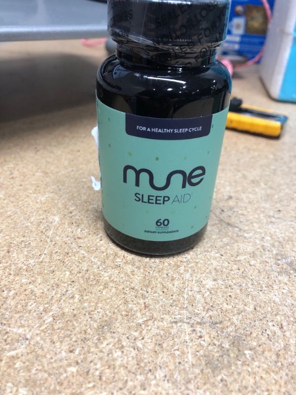 Photo 2 of **NO REFUNDS/RETURNS** -Mune Sleep Aid with Melatonin, Motherwort, Gotu Kola, Magnolia Bark, GABA | 60 Vegan Capsules 