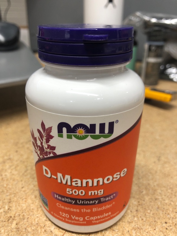 Photo 2 of **NO REFUNDS/RETURNS* -BB:12/2023**-NOW Supplements, D-Mannose 500 mg, Non-GMO Project Verified, Healthy Urinary Tract*, 120 Veg Capsules
