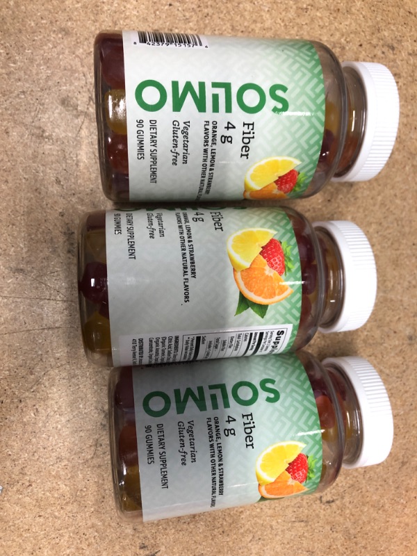 Photo 2 of **NO REFUNDS/RETURNS** 07/2023*- Amazon Brand - Solimo Fiber 4g - Digestive Health, Supports Regularity - 90 Gummies