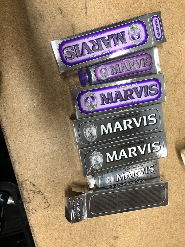 Photo 1 of **NO REFUNDS/RETURNS** Bundle of Assorted MARVIS TOOTHPASTE FIVE
