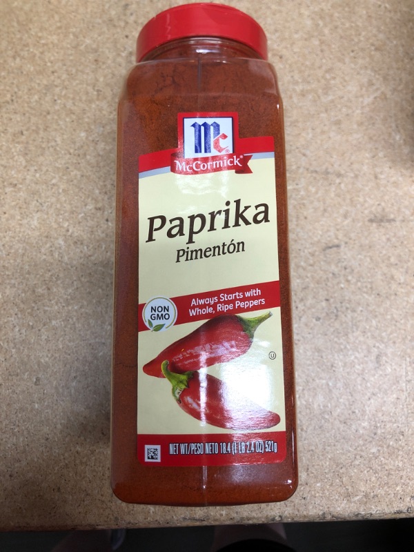 Photo 2 of **non-refundable**
best by 7/15/22
McCormick Paprika, 18.4 oz
