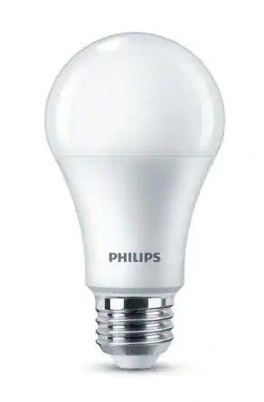 Photo 1 of 3 sets Philips
75-Watt Equivalent A19 Dimmable Energy Saving LED Light Bulb Daylight (5000K) (2-Pack)