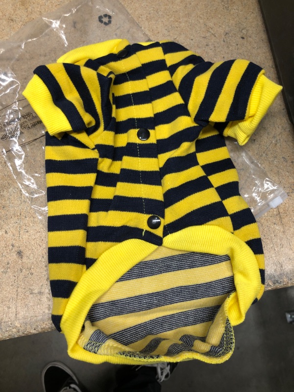 Photo 2 of Gootailor Striped Dog Sweater for Small Dogs Cute Puppy Sweatshirt Soft Doggy Shirt Comfortable Pet Clothes
