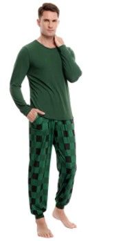 Photo 1 of Irevial Family Pajamas Matching Sets Striped/Plaid Sleepwear Holiday Pjs for Adults and Kids - XL
