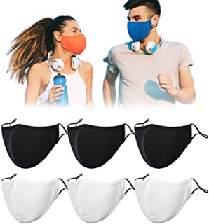 Photo 1 of Cloth Face Masks Reusable Washable Adjustable Cotton Face Mask for Women Men/6PC
