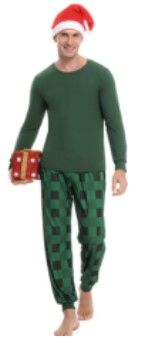 Photo 1 of Irevial Family Pajamas Matching Sets Striped/Plaid Sleepwear Holiday Pjs for Adults and Kids - Med